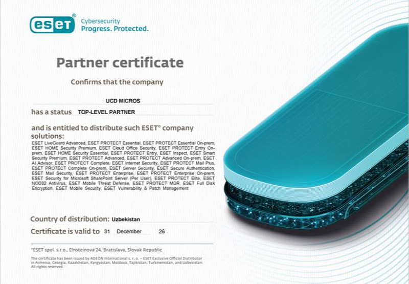 MICROS UCD – TOP Level Partner Certificate